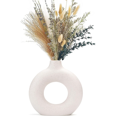 Generic Vases Pour L'Herbe De La Pampa, Vase Fait À La Main Fleurs Séchées En Céramique Blanche Ornements Artisanaux Pour La Décoration De La Maison De Bureau - Publicité Generic Vases Pour L'Herbe De La Pampa, Vase Fait À La Main Fleurs Séchées En Céramique Blanche Ornements Artisanaux Pour La Décoration De La Maison De Bureau - Publicité