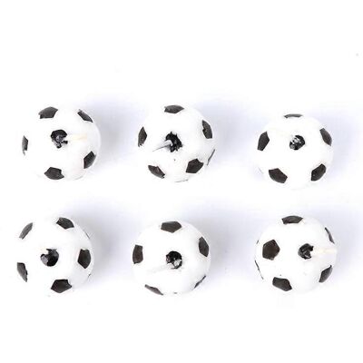 ALLAUVE Lot De 6 Bougies En Forme De Ballon De Football Pour La Décoration D'Une Fête D'Anniversaire D'Enfant - Publicité ALLAUVE Lot De 6 Bougies En Forme De Ballon De Football Pour La Décoration D'Une Fête D'Anniversaire D'Enfant - Publicité