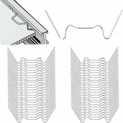 SANS MARQUE Pinces À Verre Pour Serre, 125 Pcs W Pinces À Serre En Acier Inoxydable Pinces À Verre Pour Serre De Jardin Pinces À Verre Pour Serre De Jardin, Accessoires De Serre En Verre Pour Serre - Publicité SANS MARQUE Pinces À Verre Pour Serre, 125 Pcs W Pinces À Serre En Acier Inoxydable Pinces À Verre Pour Serre De Jardin Pinces À Verre Pour Serre De Jardin, Accessoires De Serre En Verre Pour Serre - Publicité