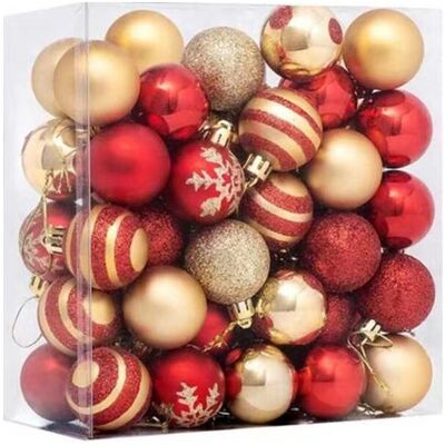 OEM 50 Pcs Decoration Noel Sapin Boules De Noël Avec Boule De Noel Rouge Et Or,decoration Sapin Boules Noel Avec Lanière Pour Decoration De Noël,mariage,fête Anniversaire - Publicité OEM 50 Pcs Decoration Noel Sapin Boules De Noël Avec Boule De Noel Rouge Et Or,decoration Sapin Boules Noel Avec Lanière Pour Decoration De Noël,mariage,fête Anniversaire - Publicité