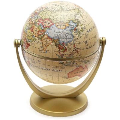 ALLAUVE Globe Terrestre Vintage En Anglais Avec Socle, Carte Du Monde Décorative. Publicité ALLAUVE Globe Terrestre Vintage En Anglais Avec Socle, Carte Du Monde Décorative. Publicité