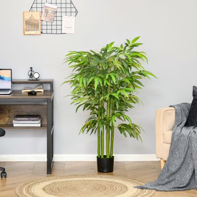 SANMINE HABITAT Plante Artificielle Bambou Arbre Artificiel 140 Cm Avec Pot. Fausse Plante Vert Décoration D'Intérieur - Publicité SANMINE HABITAT Plante Artificielle Bambou Arbre Artificiel 140 Cm Avec Pot. Fausse Plante Vert Décoration D'Intérieur - Publicité