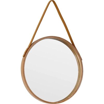 Vision Miroir Rond Naturel À Suspendre, 30 Cm, Style Ferme, Avec Corde En Cuir, Pour Salle De Bain, Chambre, Salon, Entrée, Décoration Intérieure - Publicité Vision Miroir Rond Naturel À Suspendre, 30 Cm, Style Ferme, Avec Corde En Cuir, Pour Salle De Bain, Chambre, Salon, Entrée, Décoration Intérieure - Publicité