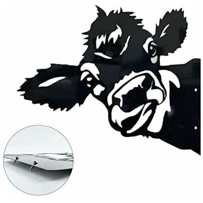 SANS MARQUE - Sculpture De Jardin En Métal - Vache Curieuse - Décoration Murale En Fer - Décoration Murale Pour Extérieur - Décoration De Jardin - Clôture De Ferme - Art Moderne - Cheval - 30 X 28 Cm - Publicité SANS MARQUE - Sculpture De Jardin En Métal - Vache Curieuse - Décoration Murale En Fer - Décoration Murale Pour Extérieur - Décoration De Jardin - Clôture De Ferme - Art Moderne - Cheval - 30 X 28 Cm - Publicité