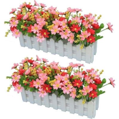 OEM 2pcs Gerbera Artificiel Avec Clôture Loggerhead Da, Xu,isy Fleurs De Décoration, Xu,fleurs Artificielles Plantes Chrysanthème Bonsaï --crezuo - Publicité OEM 2pcs Gerbera Artificiel Avec Clôture Loggerhead Da, Xu,isy Fleurs De Décoration, Xu,fleurs Artificielles Plantes Chrysanthème Bonsaï --crezuo - Publicité