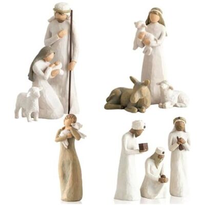 Scotch Crèche Générique Avec Figurines Modernes En Résine, Scène De La Sainte Famille, Décoration - Publicité Scotch Crèche Générique Avec Figurines Modernes En Résine, Scène De La Sainte Famille, Décoration - Publicité