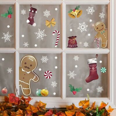 Melissa Autocollants De Fenêtre De Noël, Décalcomanies Murales Pour La Chambre À Coucher, Le Salon, La Maison, Le Décor De Noël - Publicité Melissa Autocollants De Fenêtre De Noël, Décalcomanies Murales Pour La Chambre À Coucher, Le Salon, La Maison, Le Décor De Noël - Publicité