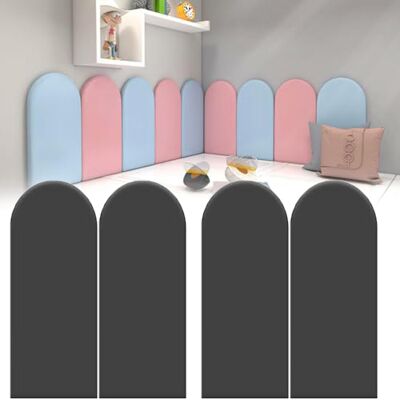 Sientice Ensemble De 4 Panneaux Muraux 3d, Tête De Lit Anti-collision, Revêtement De Chambre De Bébé, Stickers Muraux Autocollants (noir - 2050cm) - Publicité Sientice Ensemble De 4 Panneaux Muraux 3d, Tête De Lit Anti-collision, Revêtement De Chambre De Bébé, Stickers Muraux Autocollants (noir - 2050cm) - Publicité
