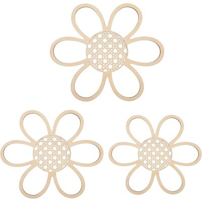 Generic Lot De 3 Décorations Murales Bohème En Rotin Naturel À Suspendre Pour La Maison, La Chambre D'Enfant, La Chambre À Coucher - Publicité Generic Lot De 3 Décorations Murales Bohème En Rotin Naturel À Suspendre Pour La Maison, La Chambre D'Enfant, La Chambre À Coucher - Publicité