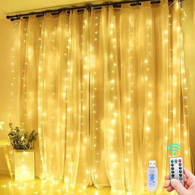 MOXIE Guirlandes Lumineuses D'Intérieur, 3 M × 3 M, 300 Leds Avec 8 Modes Télécommande Luminosité Réglable, Decoration De Ramadan, Chambre, Fenêtre, Noël (blanc Chaud) - Publicité MOXIE Guirlandes Lumineuses D'Intérieur, 3 M × 3 M, 300 Leds Avec 8 Modes Télécommande Luminosité Réglable, Decoration De Ramadan, Chambre, Fenêtre, Noël (blanc Chaud) - Publicité