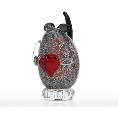 MIXHOME Sculpture De Souris En Verre Tooarts, Ornement En Verre Fait Main, Sculpture Animale, Décoration Intérieure, Cadeau, Artisanat - Publicité MIXHOME Sculpture De Souris En Verre Tooarts, Ornement En Verre Fait Main, Sculpture Animale, Décoration Intérieure, Cadeau, Artisanat - Publicité