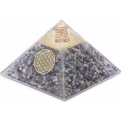 Phoenix Pyramide Orgonite Agate Bleue Avec Fleur De Vie 7 Cm - Publicité Phoenix Pyramide Orgonite Agate Bleue Avec Fleur De Vie 7 Cm - Publicité