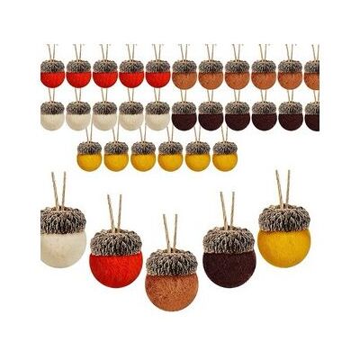 DCKNTY Lot De 2 Kits Décoratifs De Noël – Boules En Laine Feutrée Pommes De Pin – Couronne Et Guirlande - Publicité DCKNTY Lot De 2 Kits Décoratifs De Noël – Boules En Laine Feutrée Pommes De Pin – Couronne Et Guirlande - Publicité