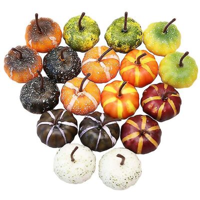 YUDO Lot De 20 Citrouilles Artificielles Pour Décorations D'Halloween - Publicité YUDO Lot De 20 Citrouilles Artificielles Pour Décorations D'Halloween - Publicité
