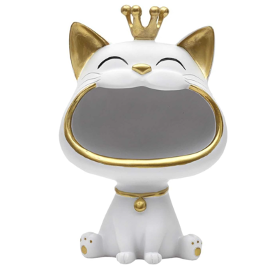 Generic Statue De Chat Blanc Vide Poche, Objet Déco Élégant Et Pratique, Finition Moderne, Organisation Petits Objets - Publicité Generic Statue De Chat Blanc Vide Poche, Objet Déco Élégant Et Pratique, Finition Moderne, Organisation Petits Objets - Publicité
