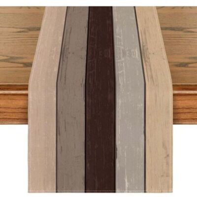 SANS MARQUE Chemin De Table D'Automne - Antique - Bois Rustique - Décoration Saisonnière De Table De Cuisine En Intérieur, Décor De Fête/vacances - 33x 120 Cm - Publicité SANS MARQUE Chemin De Table D'Automne - Antique - Bois Rustique - Décoration Saisonnière De Table De Cuisine En Intérieur, Décor De Fête/vacances - 33x 120 Cm - Publicité
