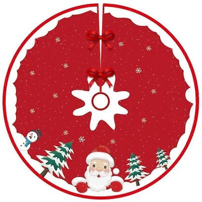 ALLAUVE Jupe De Sapin De Noël Père Noël Bonhomme De Neige Décoration De Fond Pour Sapin De Noël - Publicité ALLAUVE Jupe De Sapin De Noël Père Noël Bonhomme De Neige Décoration De Fond Pour Sapin De Noël - Publicité