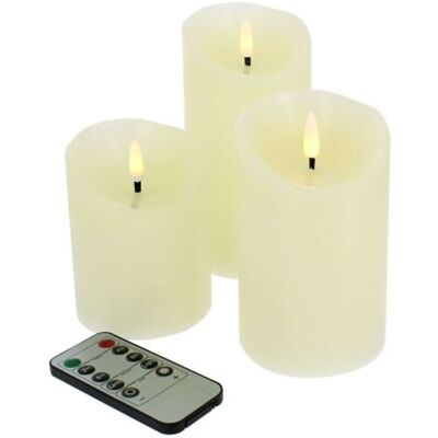 OEM Royaluxe-lot De 3 Bougies Led Simulées 3d, Cire Artificielle Beige, Télécommande, Intensité Réglable, Flamme Vacillante, Sécurité Sans Risque D’incendie, Décoration Intérieure - Publicité OEM Royaluxe-lot De 3 Bougies Led Simulées 3d, Cire Artificielle Beige, Télécommande, Intensité Réglable, Flamme Vacillante, Sécurité Sans Risque D’incendie, Décoration Intérieure - Publicité