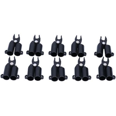 ABYSSE 10pcs Type A De Connexion Clix Clip Fixed Plant Plante De Fixation Connecteur Stakes Connecteur Tool (16 Mm Id) - Publicité ABYSSE 10pcs Type A De Connexion Clix Clip Fixed Plant Plante De Fixation Connecteur Stakes Connecteur Tool (16 Mm Id) - Publicité