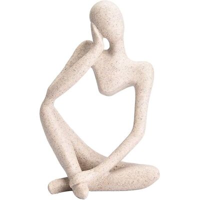 LEDE Figurine En Résine Représentant Un Penseur, Sculpture Décorative Abstraite, Style Européen, Pour La Décoration De Bureau Ou De Maison. Publicité LEDE Figurine En Résine Représentant Un Penseur, Sculpture Décorative Abstraite, Style Européen, Pour La Décoration De Bureau Ou De Maison. Publicité