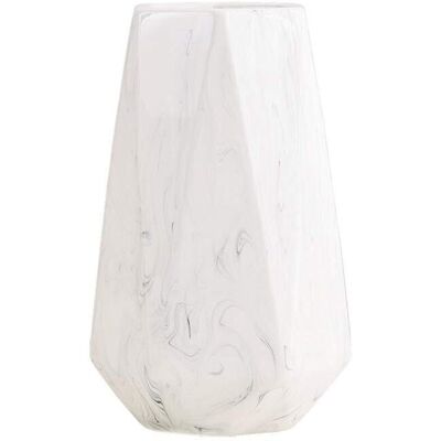 BRAST 20cm Vase De Blanc Marbre Céramique Vases Decoratifs Design Haut Pour Maison, Fête, Centre De Table De Mariage - Publicité BRAST 20cm Vase De Blanc Marbre Céramique Vases Decoratifs Design Haut Pour Maison, Fête, Centre De Table De Mariage - Publicité