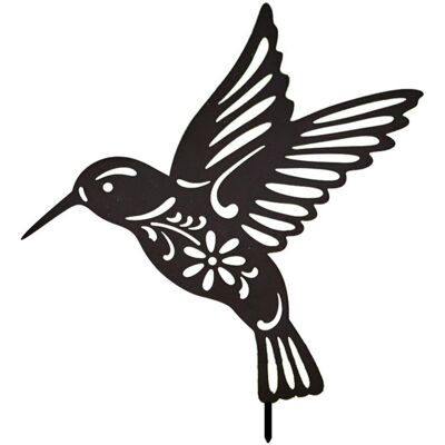 PELTOR 1 Pcs Décoration Murale Colibri Oiseau En Métal Noir, Colibri Sculpture En Fer Colibri En Murale En Métal À Suspendre Décoration, Art Mural En Métal Oiseaux Pour Jardin Yard Paysage (le Noir) - Publicité PELTOR 1 Pcs Décoration Murale Colibri Oiseau En Métal Noir, Colibri Sculpture En Fer Colibri En Murale En Métal À Suspendre Décoration, Art Mural En Métal Oiseaux Pour Jardin Yard Paysage (le Noir) - Publicité