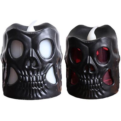 FATRD Lot De 2 Bougies Lumineuses D'Halloween - Publicité FATRD Lot De 2 Bougies Lumineuses D'Halloween - Publicité
