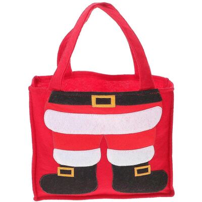 FATRD Sac Cadeau De Noël, Pochette Cadeau Pour Les Fêtes, Sac D'Emballage Portable En Tissu Non Tissé-26x22.5cm-red - Publicité FATRD Sac Cadeau De Noël, Pochette Cadeau Pour Les Fêtes, Sac D'Emballage Portable En Tissu Non Tissé-26x22.5cm-red - Publicité