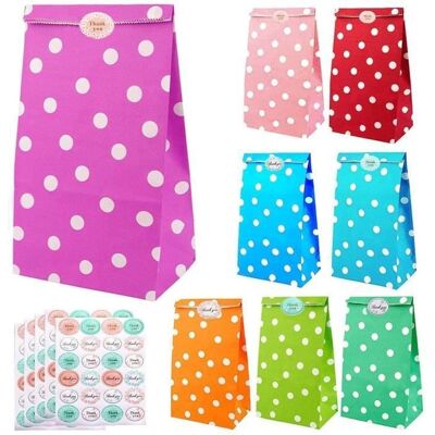 ECLEANFY Sachet Bonbon Anniversaire En Papier Kraft 36pcs Multicolore Pochette De Cadeau Pour Biscuit Noix Chocolat Cadeaux De Noël Mariage - Publicité ECLEANFY Sachet Bonbon Anniversaire En Papier Kraft 36pcs Multicolore Pochette De Cadeau Pour Biscuit Noix Chocolat Cadeaux De Noël Mariage - Publicité