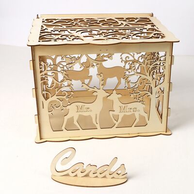 MCKENSA Boîte À Cartes De Mariage À Faire Soi-même, Boîte À Cartes Rustique En Bois, Porte-cartes Cadeaux, Boîte À Cartes Pour Mariages, Fêtes Prénatales, Anniversaires, Remises De Diplômes - Publicité MCKENSA Boîte À Cartes De Mariage À Faire Soi-même, Boîte À Cartes Rustique En Bois, Porte-cartes Cadeaux, Boîte À Cartes Pour Mariages, Fêtes Prénatales, Anniversaires, Remises De Diplômes - Publicité
