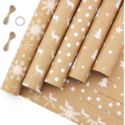 Zanussi 5 Pcs Papier Cadeau Papier Cadeau Rouleau Papier Cadeau Noël 43cm3m Papier Cadeau Noël Pour Enfant Emballage Des Cadeaux De Noël, Pour Les Fêtes, Les Anniversaires, Les Événements - Publicité Zanussi 5 Pcs Papier Cadeau Papier Cadeau Rouleau Papier Cadeau Noël 43cm3m Papier Cadeau Noël Pour Enfant Emballage Des Cadeaux De Noël, Pour Les Fêtes, Les Anniversaires, Les Événements - Publicité