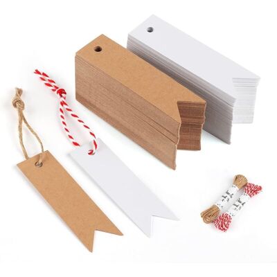 OEM 200pièces Carte Kraft Étiquette De 7 2cm Blanc & Brun Étiquettes Cadeaux Avec Jute Naturel 20m Et Ficelle De Coton Rouge Pour Les Cadeaux De Mariage Et Travaux Manuels De Fête - Publicité OEM 200pièces Carte Kraft Étiquette De 7 2cm Blanc & Brun Étiquettes Cadeaux Avec Jute Naturel 20m Et Ficelle De Coton Rouge Pour Les Cadeaux De Mariage Et Travaux Manuels De Fête - Publicité