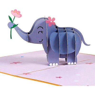 OTTO 100 Carte De Vœux Pop-up, Éléphant 3d, Idéale Pour Les Fêtes D'Anniversaire, Les Cadeaux D'Anniversaire Et Les Anniversaires De Mariage. Publicité OTTO 100 Carte De Vœux Pop-up, Éléphant 3d, Idéale Pour Les Fêtes D'Anniversaire, Les Cadeaux D'Anniversaire Et Les Anniversaires De Mariage. Publicité