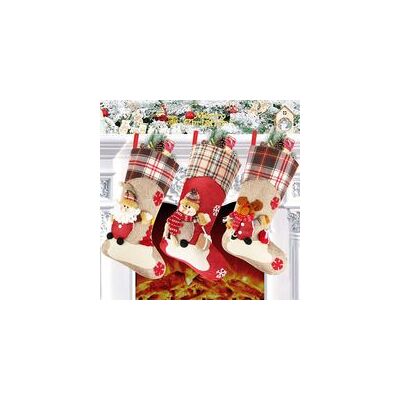 OEM Lot De 3 Grands Bas De Noël Père Noël, 46 X 22 Cm, Sac Cadeau – - Publicité OEM Lot De 3 Grands Bas De Noël Père Noël, 46 X 22 Cm, Sac Cadeau – - Publicité