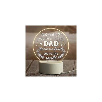 OEM Cadeaux Pour Papa De La Part De Sa Fille, Son Fils Ou Ses Enfants - Veilleuse Cadeau Pour La Fête Des Pères, Anniversaire, Thanksgiving, Noël, Saint-valentin, Veilleuse En Acrylique-crezuo - Publicité OEM Cadeaux Pour Papa De La Part De Sa Fille, Son Fils Ou Ses Enfants - Veilleuse Cadeau Pour La Fête Des Pères, Anniversaire, Thanksgiving, Noël, Saint-valentin, Veilleuse En Acrylique-crezuo - Publicité