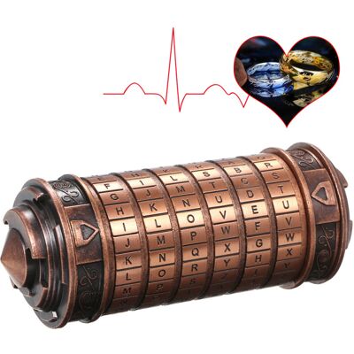 OEM Coffrets À Codes En Métal Cryptex - Cadeaux De Mariage - Cadeau De Saint-valentin - Cadeau À Mot De Passe - Publicité OEM Coffrets À Codes En Métal Cryptex - Cadeaux De Mariage - Cadeau De Saint-valentin - Cadeau À Mot De Passe - Publicité