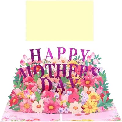OEM Carte Pop-up Pour La Fête Des Mères : Carte 3d Lumières Et Musique « Bonne Fête Des Mères », Carte D'Anniversaire 3d Avec Fleurs Pour Maman, Carte « Meilleure Maman Du Monde » Avec Enveloppe De Luxe - Publicité OEM Carte Pop-up Pour La Fête Des Mères : Carte 3d Lumières Et Musique « Bonne Fête Des Mères », Carte D'Anniversaire 3d Avec Fleurs Pour Maman, Carte « Meilleure Maman Du Monde » Avec Enveloppe De Luxe - Publicité