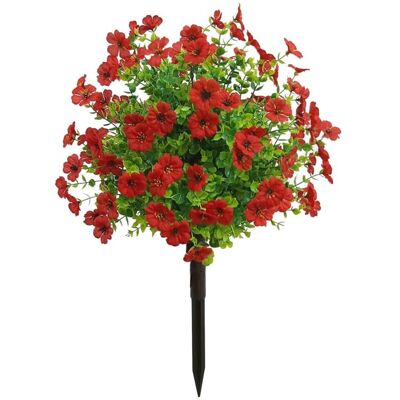 OEM Boules De Buis Artificielles Taillées En Topiaire Avec Fleurs, Piquet 60 Cm, Résistantes (rouge) - Publicité OEM Boules De Buis Artificielles Taillées En Topiaire Avec Fleurs, Piquet 60 Cm, Résistantes (rouge) - Publicité