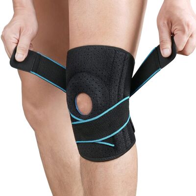 OEM Genouillère De Sport, Genouillère Avec Stabilisateur Latéral Et Coussinets En Caoutchouc, Genouillère Rotulienne Et Ligamentaire Réglable, Genouillère De Sport - Publicité OEM Genouillère De Sport, Genouillère Avec Stabilisateur Latéral Et Coussinets En Caoutchouc, Genouillère Rotulienne Et Ligamentaire Réglable, Genouillère De Sport - Publicité