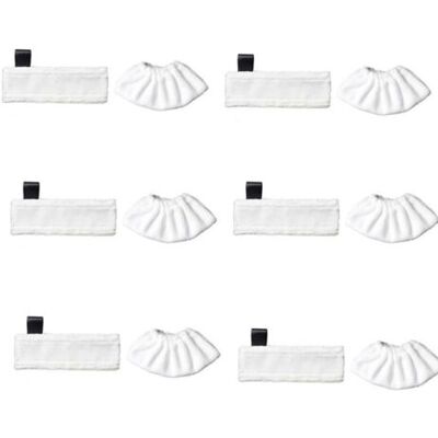 OEM Compatible Avec Les Accessoires De Chiffon Vapeur Karcher Black Label Et Le Balai Vapeur Karcher Magic Floor Mop Sc Series (6 Black Label + 6 Chiffons Vapeur Fins) - Publicité OEM Compatible Avec Les Accessoires De Chiffon Vapeur Karcher Black Label Et Le Balai Vapeur Karcher Magic Floor Mop Sc Series (6 Black Label + 6 Chiffons Vapeur Fins) - Publicité