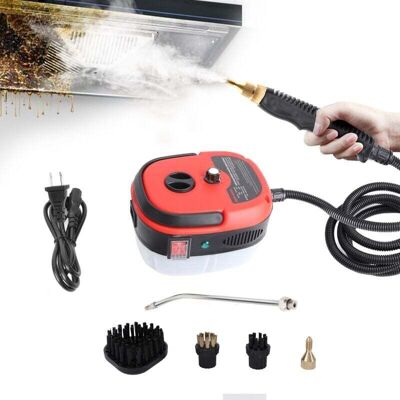 OEM Nettoyeur Vapeur Mains 2500 W – Réservoir 1000 Ml, 3 Brosses Réglables (6 Niveaux), Chauffe Rapide En 10 S – Rouge - Publicité OEM Nettoyeur Vapeur Mains 2500 W – Réservoir 1000 Ml, 3 Brosses Réglables (6 Niveaux), Chauffe Rapide En 10 S – Rouge - Publicité
