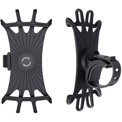 Cellfast Support De Téléphone Portable - Tiducel - Rotatif - Silicone - Universel - 4.0 À 6.0 Pouces - Publicité Cellfast Support De Téléphone Portable - Tiducel - Rotatif - Silicone - Universel - 4.0 À 6.0 Pouces - Publicité
