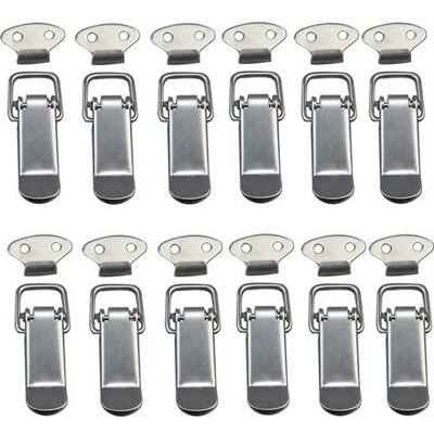 Zanussi 12 Pcs Loquet À Bascule Fermoir À Ressort Avec Crochet Fermeture À Ressort En Acier Inoxydable Pour Coffret, Boîte, Tiroir, Armoire, Trousse Médical,fermeture À Levier, Loquet À Ressort, - Publicité Zanussi 12 Pcs Loquet À Bascule Fermoir À Ressort Avec Crochet Fermeture À Ressort En Acier Inoxydable Pour Coffret, Boîte, Tiroir, Armoire, Trousse Médical,fermeture À Levier, Loquet À Ressort, - Publicité