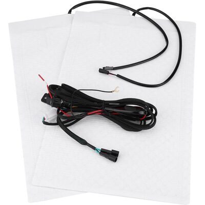 MOXIE Kit De Coussins Chauffants Universels Pour Siège Chauffant En Fibre De Carbone Avec Interrupteur Rond - Publicité MOXIE Kit De Coussins Chauffants Universels Pour Siège Chauffant En Fibre De Carbone Avec Interrupteur Rond - Publicité