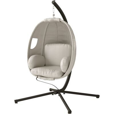OEM Fauteuil Suspendu Avec Structure, Panier Suspendu Pliable Avec Coussins D'Assise Épais, Hauteur Réglable, Ceinture De Sécurité Jusqu'à 120 Kg - Publicité OEM Fauteuil Suspendu Avec Structure, Panier Suspendu Pliable Avec Coussins D'Assise Épais, Hauteur Réglable, Ceinture De Sécurité Jusqu'à 120 Kg - Publicité