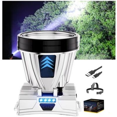 SCORPIO Lampe Frontale Led Rechargeable, Autonomie 1200 Mah X 2, 40 Led Avec 3 Modes D'Alimentation - Lumière Blanche-karteo - Publicité SCORPIO Lampe Frontale Led Rechargeable, Autonomie 1200 Mah X 2, 40 Led Avec 3 Modes D'Alimentation - Lumière Blanche-karteo - Publicité