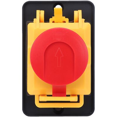 MOXIE Interrupteur Électromagnétique 16a À 4 Broches, Bouton Poussoir D'Arrêt D'Urgence Pour Panneau Électrique, Outil Électrique, Machine À Bois - Publicité MOXIE Interrupteur Électromagnétique 16a À 4 Broches, Bouton Poussoir D'Arrêt D'Urgence Pour Panneau Électrique, Outil Électrique, Machine À Bois - Publicité