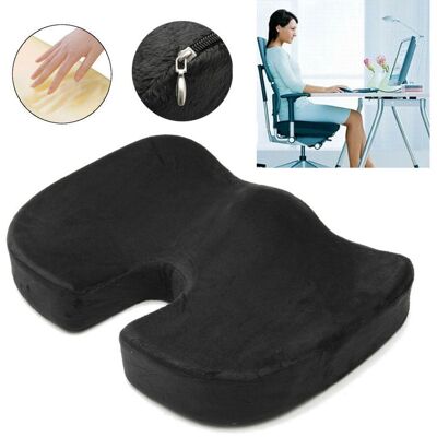 BRAST Coussin Lombaire En Mousse À Mémoire De Forme Soutien Du Dos Siège De Voiture Chaise Oreiller Bureau À Domicile Noir Coccyx Orthopédique - Publicité BRAST Coussin Lombaire En Mousse À Mémoire De Forme Soutien Du Dos Siège De Voiture Chaise Oreiller Bureau À Domicile Noir Coccyx Orthopédique - Publicité