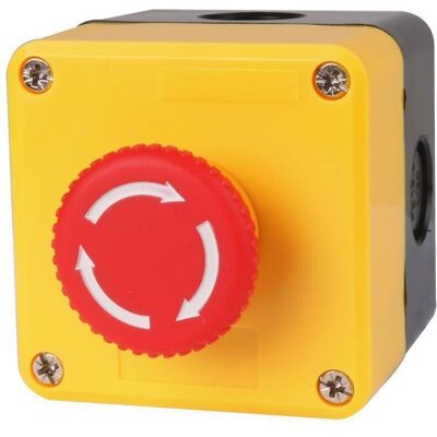 Scotch Bouton D''arrêt D''urgence Coup De Poing,un Bouton D'Arrêt D'Urgence + Capot De Protection Transparent - Publicité Scotch Bouton D''arrêt D''urgence Coup De Poing,un Bouton D'Arrêt D'Urgence + Capot De Protection Transparent - Publicité