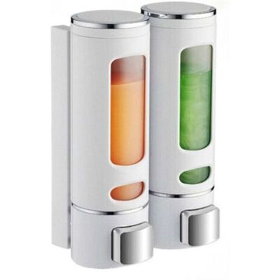 SANS MARQUE Distributeur Savon Mural 400 Ml X 2 Distributeur Shampoing Et Gel Douche Distributeur Savon Douche Double Distributeur De Savon Liquide Mural Manuel Distributeur De Désinfection Des Mains - Publicité SANS MARQUE Distributeur Savon Mural 400 Ml X 2 Distributeur Shampoing Et Gel Douche Distributeur Savon Douche Double Distributeur De Savon Liquide Mural Manuel Distributeur De Désinfection Des Mains - Publicité